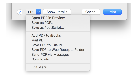 Save as PDF